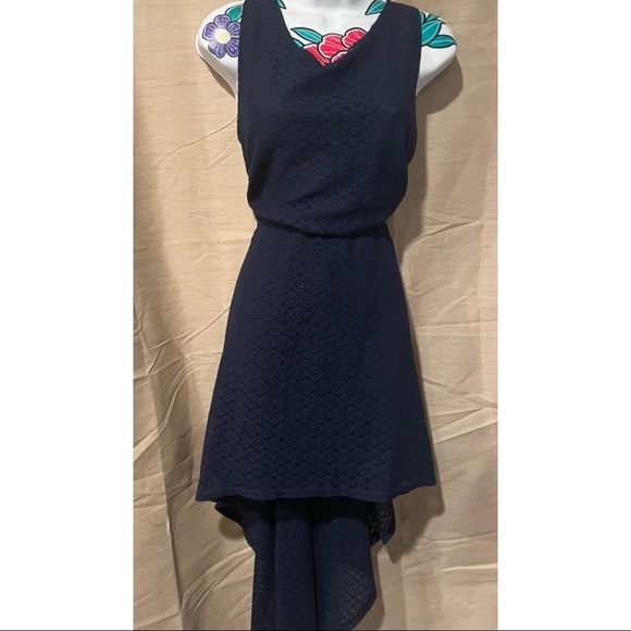 Rue21 Dresses & Skirts - Rue 21 Navy Blue Lace High Low Dress